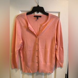 White House Black Market Pink Cardigan